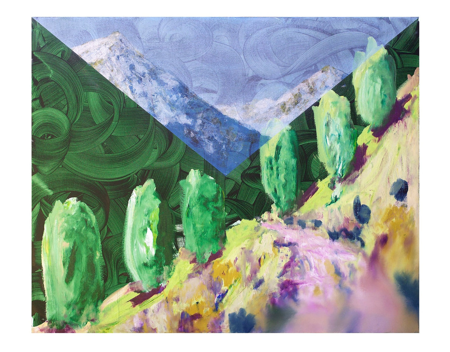 Reproduction d’une peinture de paysage par Fabien Boitard en impression numérique qualité musée. Œuvre d’art originale et signée.