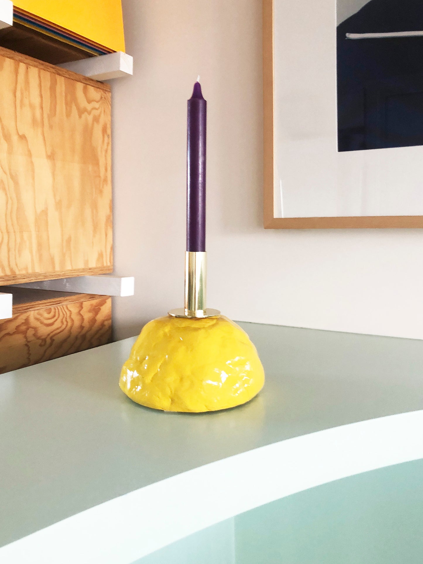 Candleholder Marie Antoinette by Vincent Loiret - Yellow